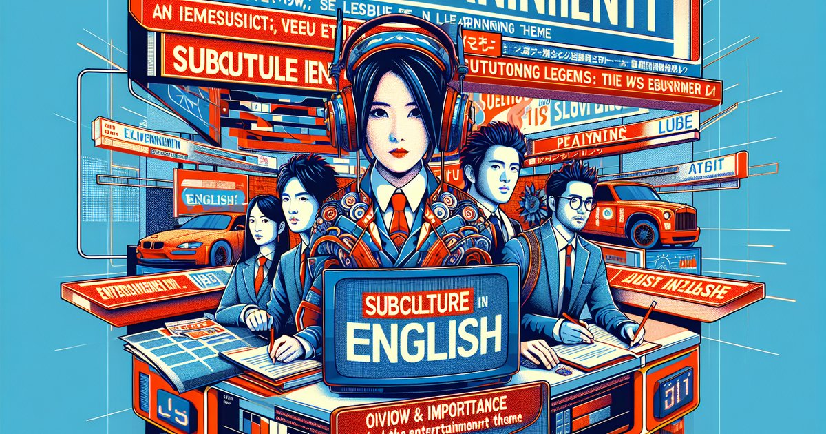 サブカルチャー英語の学習テーマとその重要性