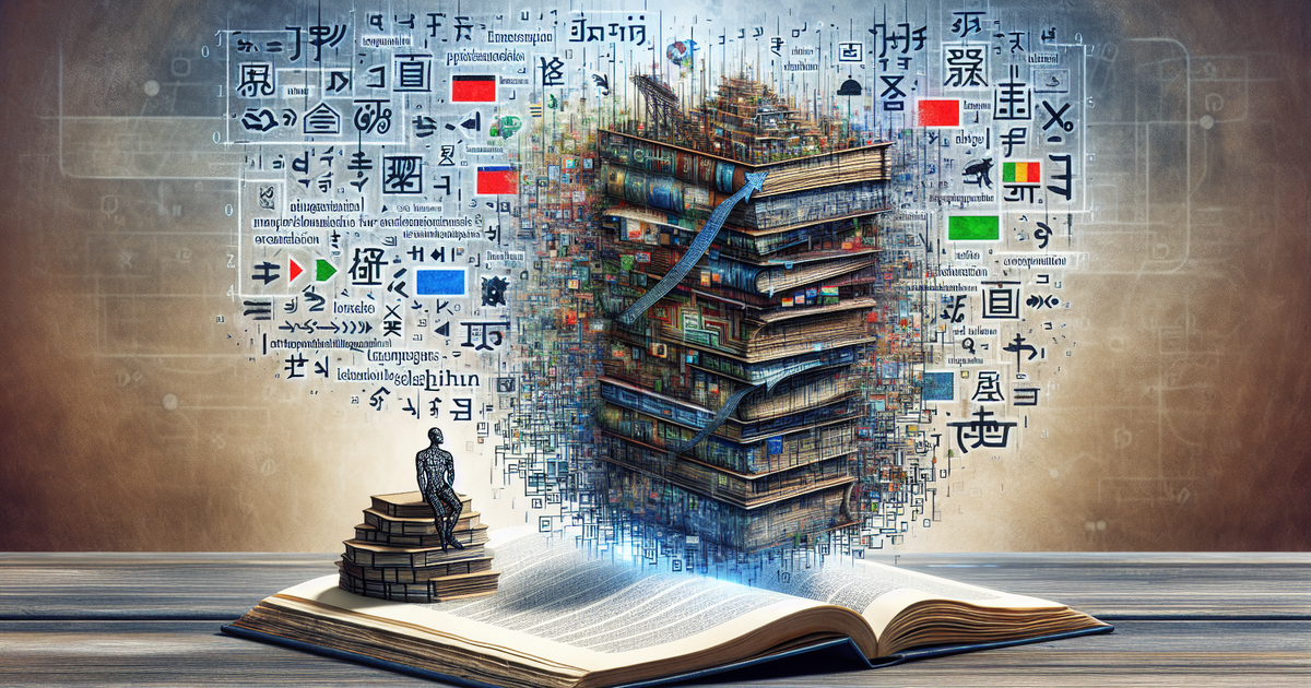 翻訳ツールの限界を示すコンセプトイラスト